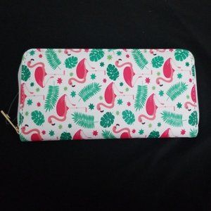 Flamingo Wallet- Vegan Leather